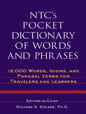 cover image of NTC's Pocket Dictionary of Words and Phrases